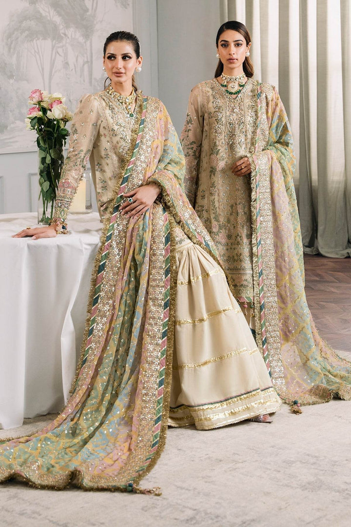 EMBROIDERED Elegant 3-Piece Ensemble in Serene Skin Tone - MASURI CH12-04 UNSTITCHED - ZEYTONCART