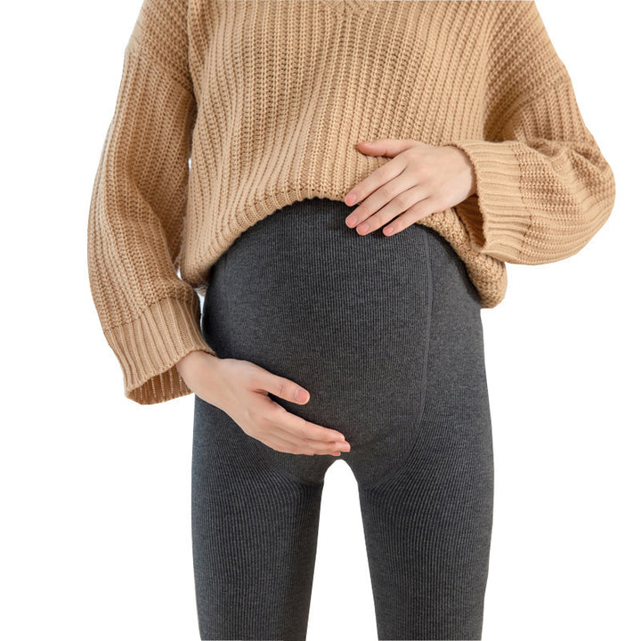 Pregnant Women's Pantyhose Cotton Vertical Stripes Autumn And Winter - ZEYTONCART