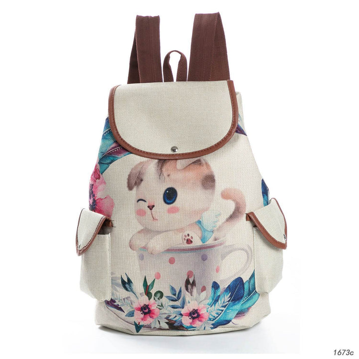 Retro Cute Cat Drawstring Backpacks - ZEYTONCART