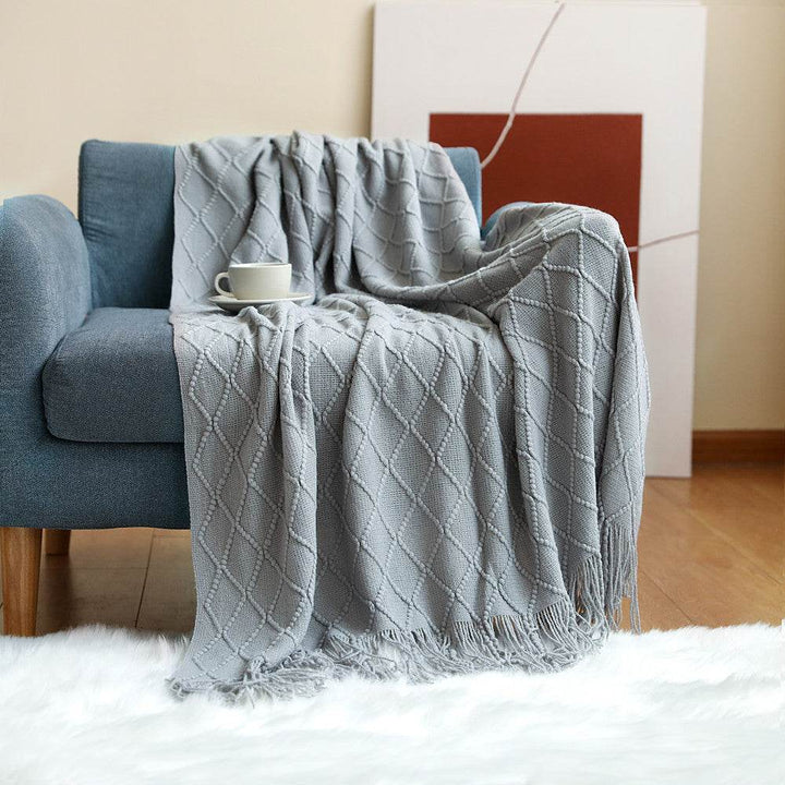 Sofa Blanket Cover Blanket Nordic Office Blanket - ZEYTONCART