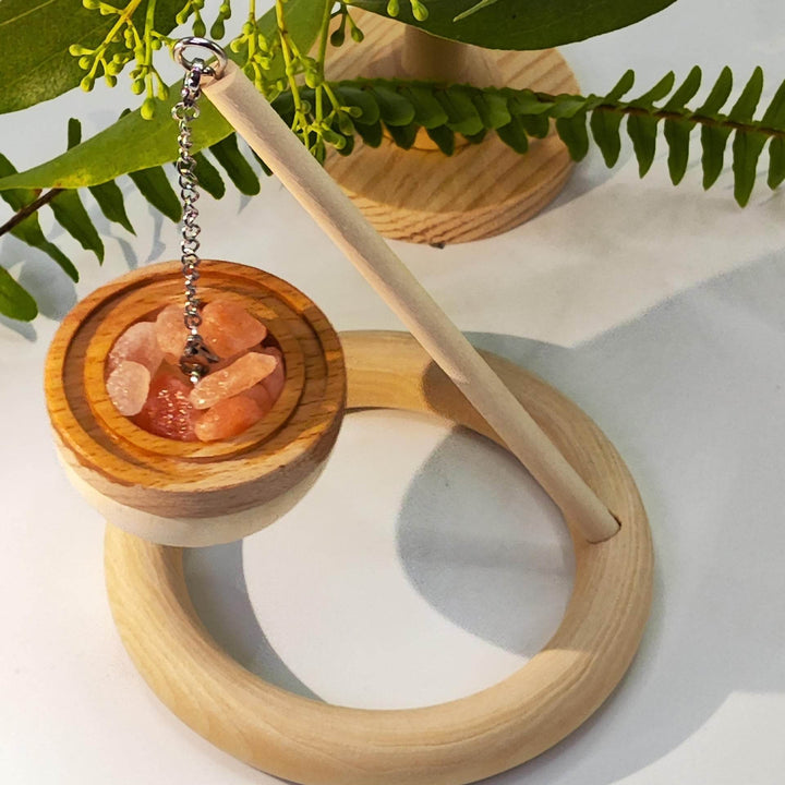 Salt Rock Diffuser Elevated Pine Wood Natural Aromatherapy Diffuser Flameless Oil Diffuser Aromatherapy Decoration For - ZEYTONCART