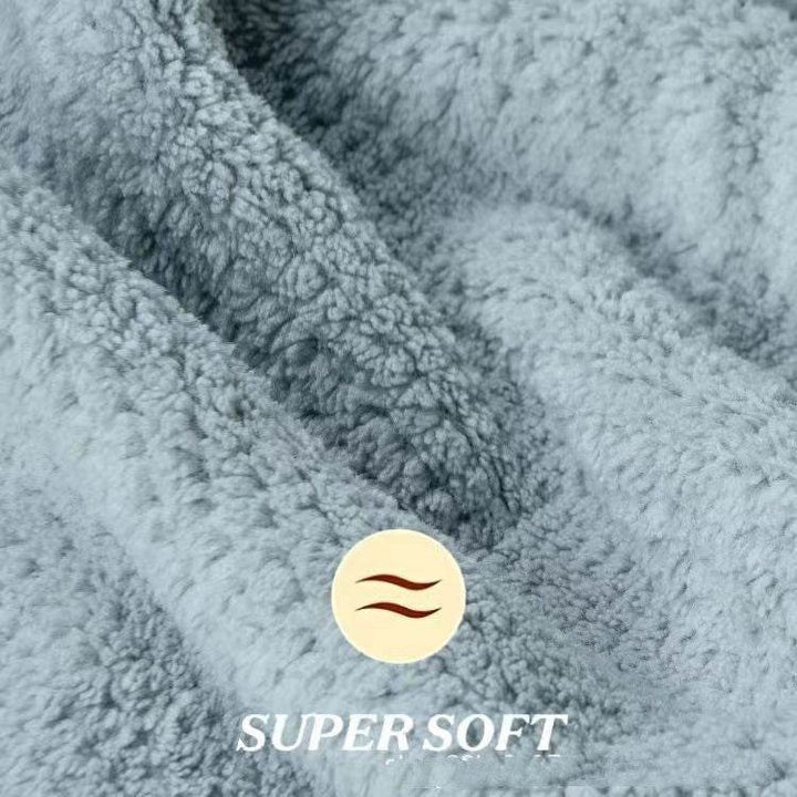 Hair-drying Cap Coral Fleece Quick-drying Thickening Hair Drying Towel - ZEYTONCART