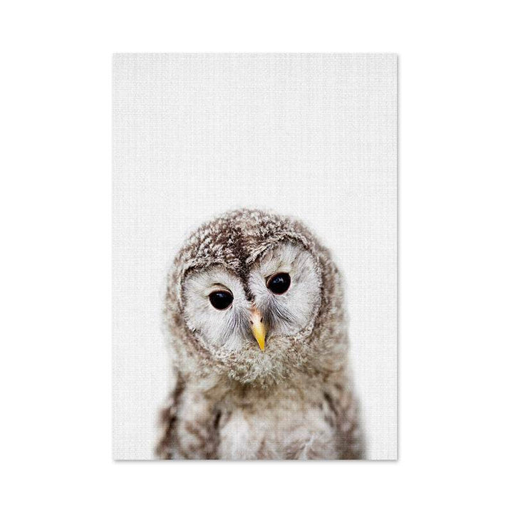 Woodland Nursery Wall Art Animal Canvas Painting - ZEYTONCART