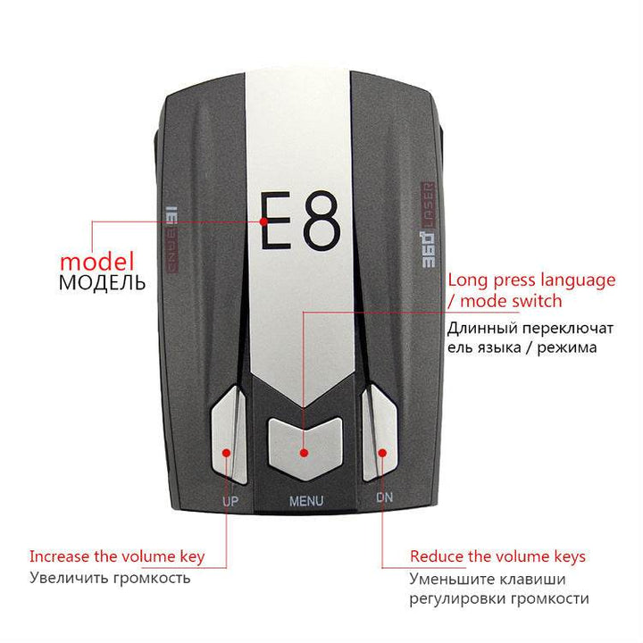 E8 Automobile Flow Speed Measuring Electronic Dog - ZEYTONCART