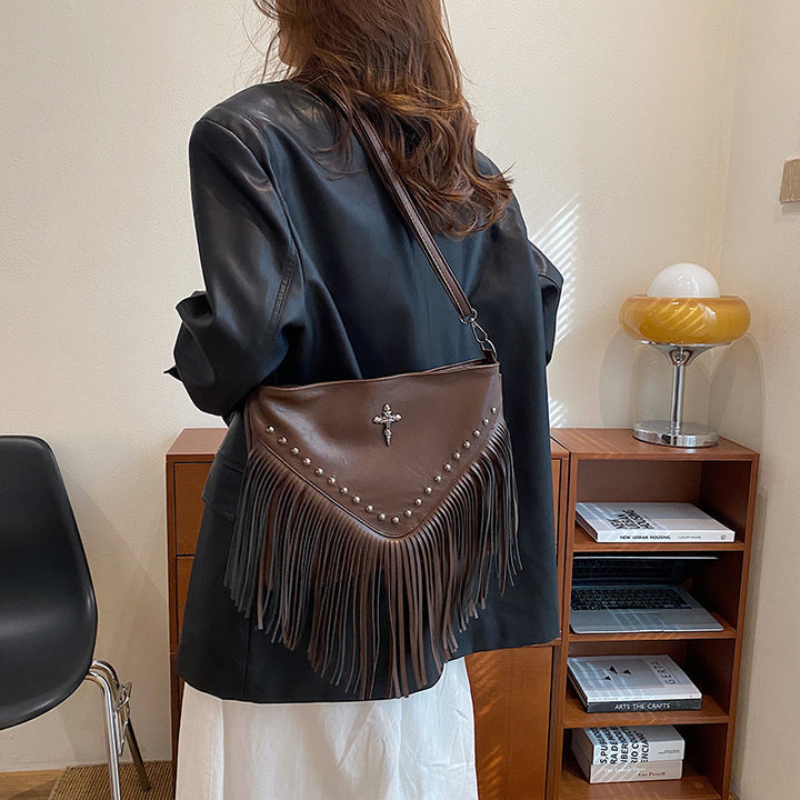 Women's Fashion Rivet Crossbody Bag - ZEYTONCART
