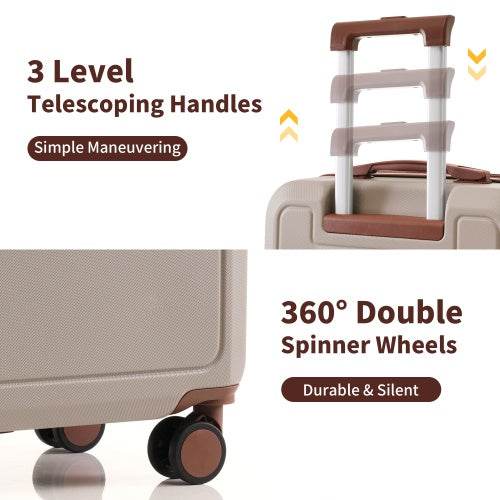 4 Piece Luggage Set With Compression Packing Cubes For Suitcase Expanable Spinner Wheels Lightweight Suitcase With TSA Lock 16 IN 20IN 24IN 28IN - ZEYTONCART