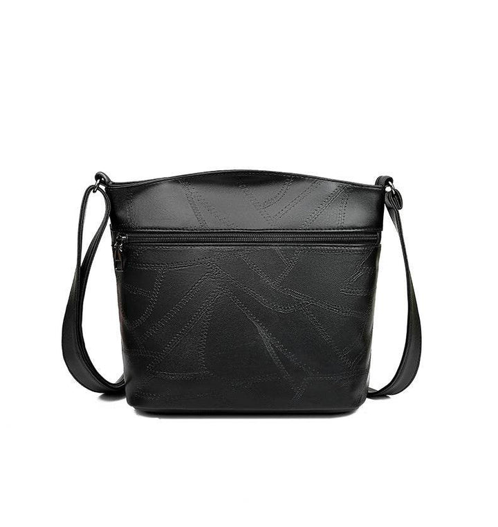 Soft Leather Textured Women's Pouches New Fashion Messenger Bag Mom Shoulder Bag Middle-aged And Elderly Trendy Women's Bags - ZEYTONCART