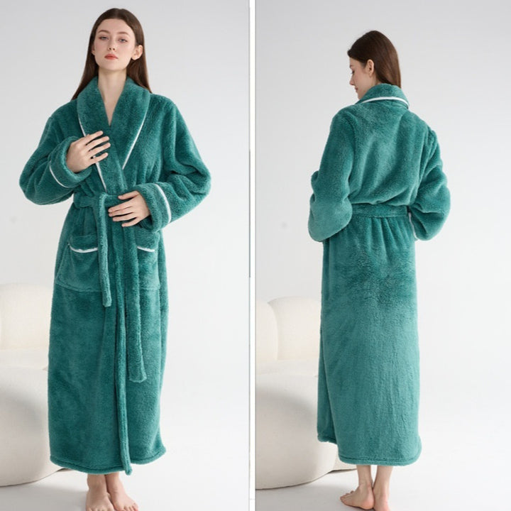 Autumn And Winter Thick Night-robe Couple Style - ZEYTONCART