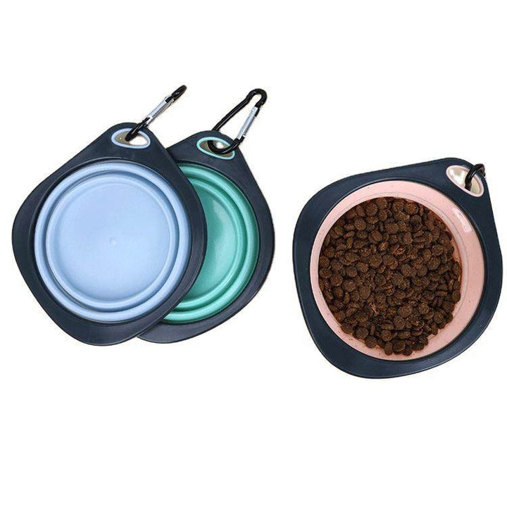Collapsible Dog Bowls For Travel, Collapsible Silicone Dog Bowl, Foldable Expandable Cup Dish For Small Pet Cat Food Water Feeding Portable Travel Bowl, Dog Portable Water Bowl For Dogs Cats - ZEYTONCART