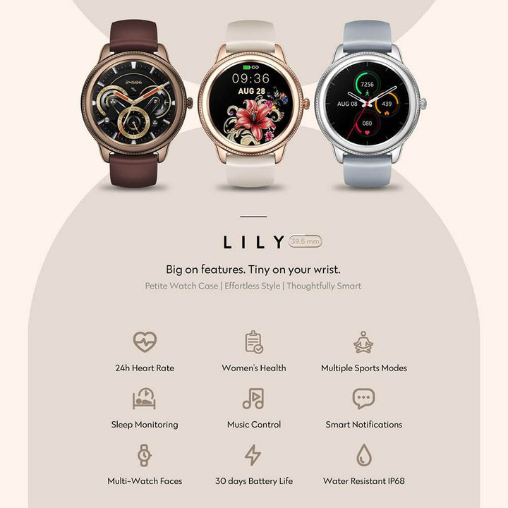 Female Watch Heart Rate Monitor Blood Pressure Oxygen Custom - ZEYTONCART