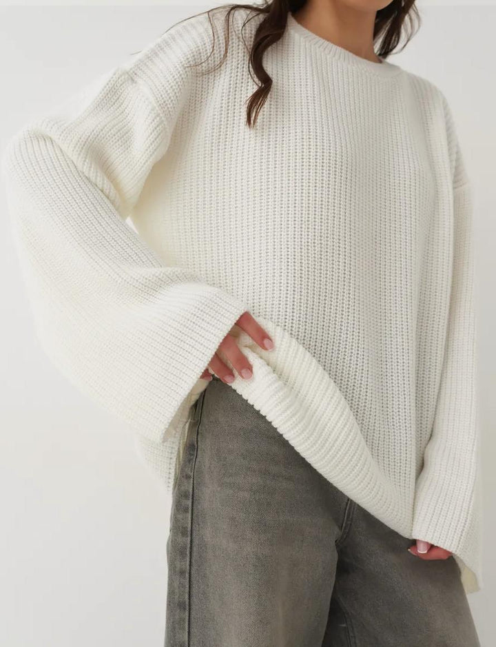 European And American Loose Autumn Winter Sweater Gray Top - ZEYTONCART