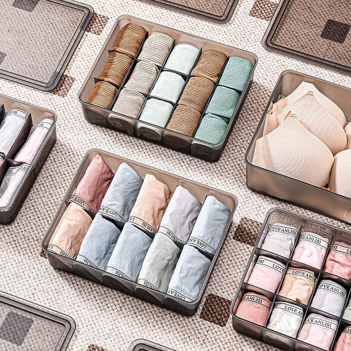 Stacked Storage Box Underwear Bra Socks Storage Box Storage Wardrobe Storage - ZEYTONCART