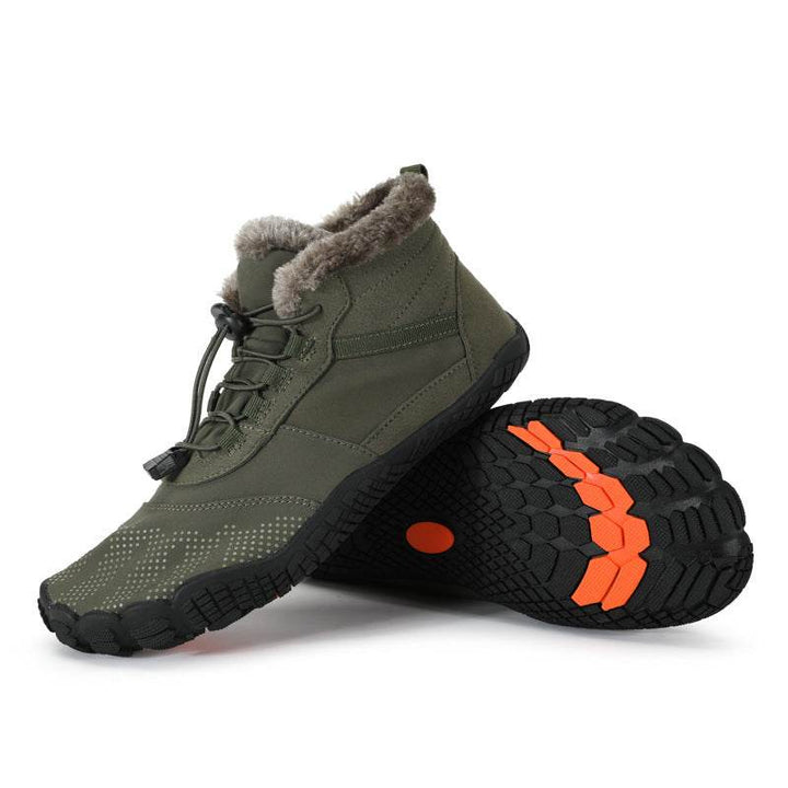 Winter Outdoors Sports Cycling Fleece-lined Thickened Non-slip Waterproof Hiking Shoes - ZEYTONCART