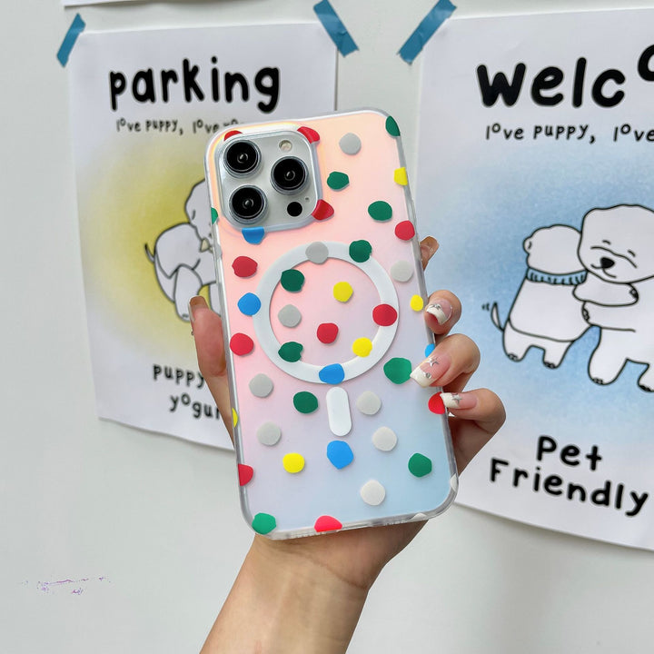Magnetic Phone Case Wave Point Phone Case - ZEYTONCART