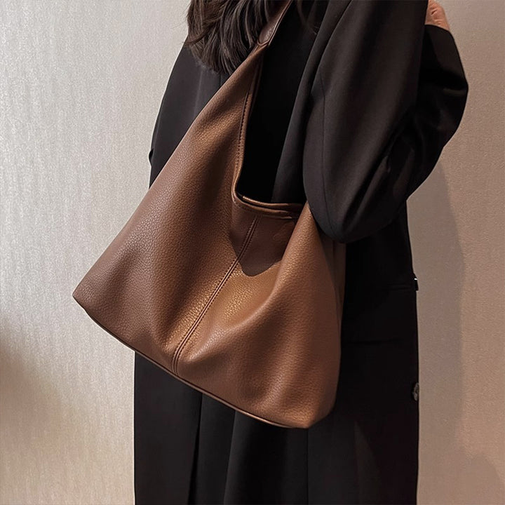 Large Capacity Portable Cattle Leather Bag Women - ZEYTONCART