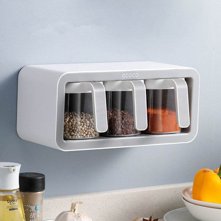 ZEYTON CART Spice Jar Organizer with Wall Mount Design - ZEYTONCART
