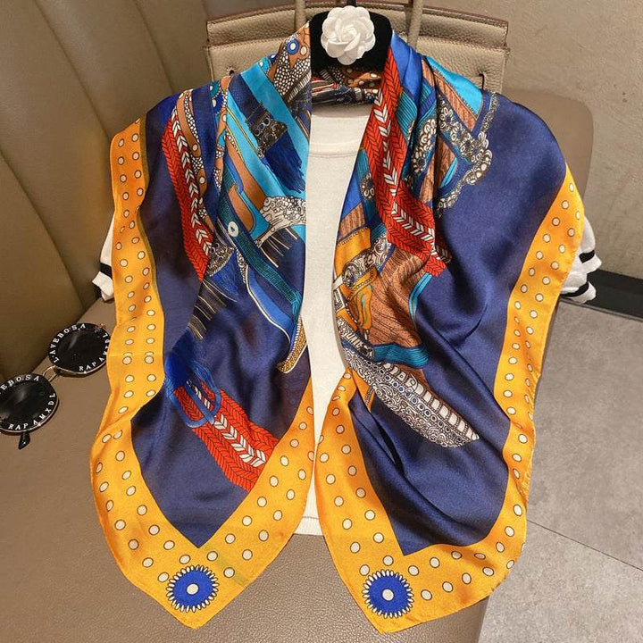 Fashion Silk Scarves Female Printing Hijab - ZEYTONCART