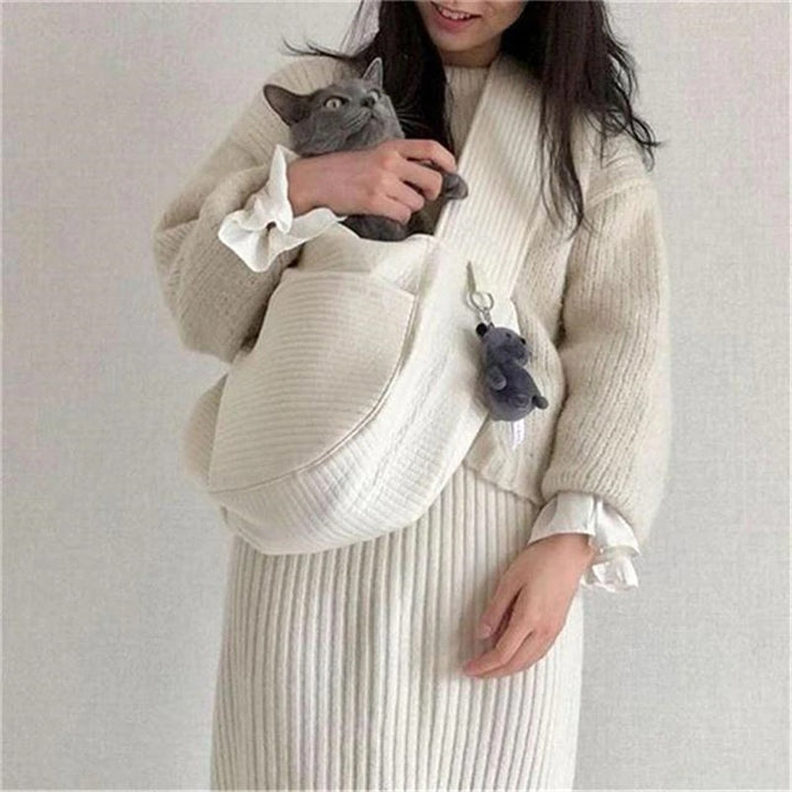 Puppy Kitten Carrier Outdoor Travel Handbag Dog Carriers For Small Dogs, Puppy Dog Carrier For Small Dogs With Multiple Pockets, Breathable Mesh And Soft Cushion, Small Dog Travel Tote Bag Fo - ZEYTONCART