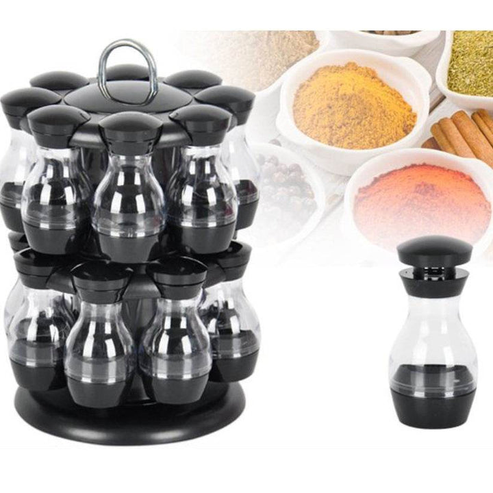 Double-layer rotating spice rack - ZEYTONCART