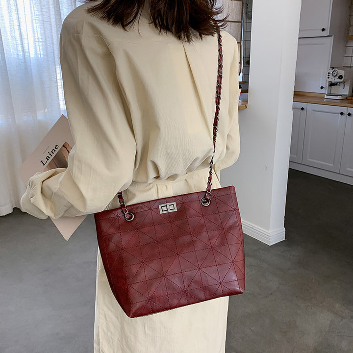 Chain fashion bucket bag - ZEYTONCART