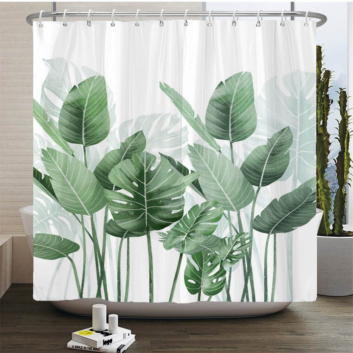 European Flowers, Birds, Plants Bath Curtains Waterproof - ZEYTONCART