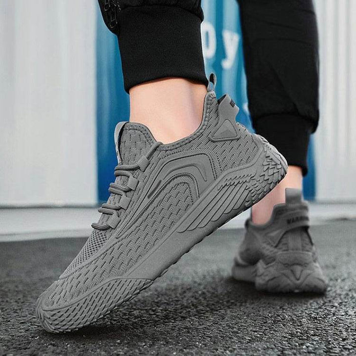Breathable Flying Mesh Sports Shoes Casual Lightweight Lace-up Sneakers For Men - ZEYTONCART