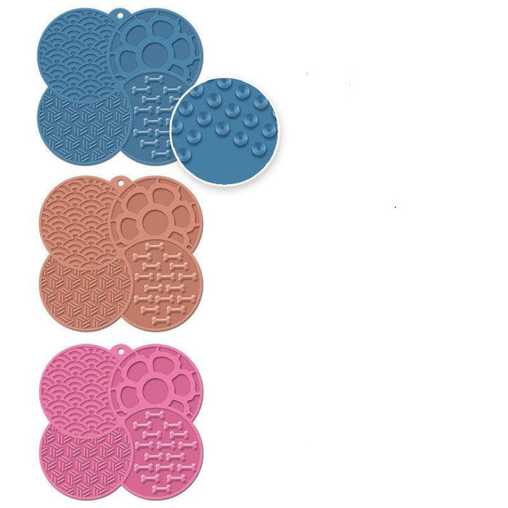 Cat Anti-choke Pet Slow Food Mat Dog Slow Food Feeding Mat Slow Feeding Coasters Suction Cup Silica Gel Pad - ZEYTONCART