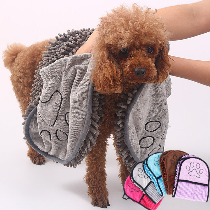 Dogs Cats Towels Super Absorbent Dog Bathrobe Microfiber Bath Towels Quick-Drying Cat Bath Towel For Pets Towel Dog Towels Pet Products - ZEYTONCART