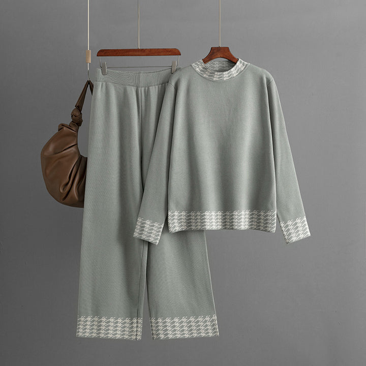 Women's Autumn And Winter Loose Pullover Two-piece Set - ZEYTONCART