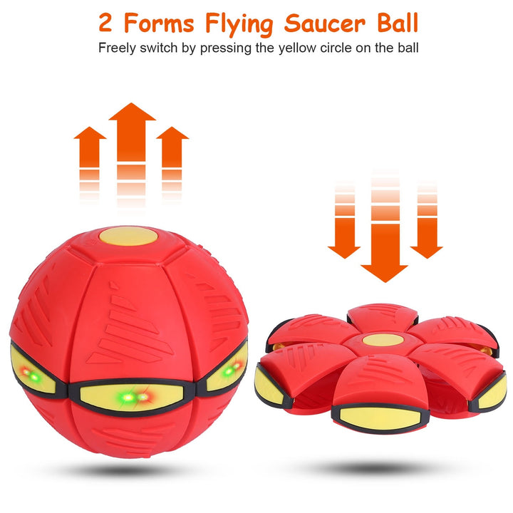 4 Pack Flying Saucer Ball Electric Colorful Flying Toy UFO Ball With LED Lights For Pet Children Outdoor Toy - ZEYTONCART