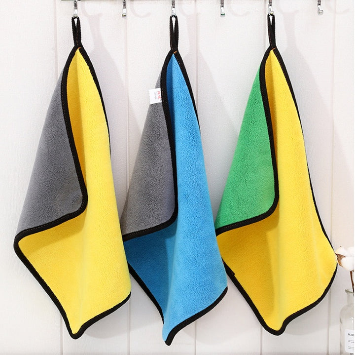 Two-color Couble-sided Car Dual-use Cleaning Car Wash Towel - ZEYTONCART