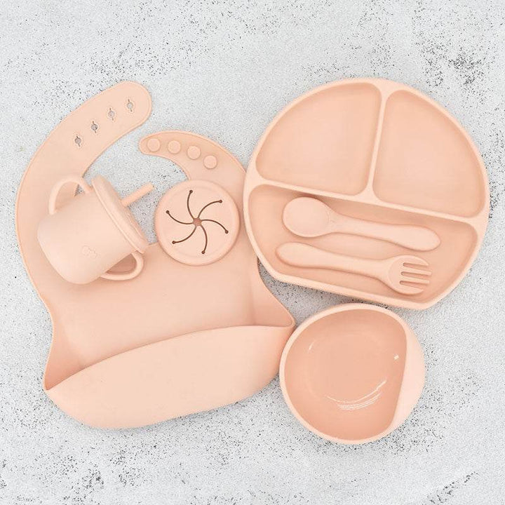 Food Grade Silicone Feeding Cutlery Set Children's Dinner Plate - ZEYTONCART