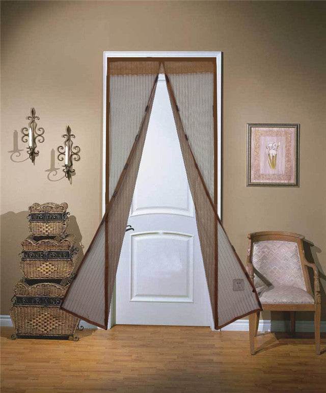 Household Fashionable Stripe Magnetic Soft Screen Door - ZEYTONCART