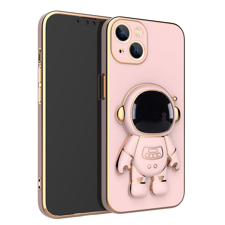 3D Astronaut Phone Case Anti-Drop Electroplating Bracket - ZEYTONCART