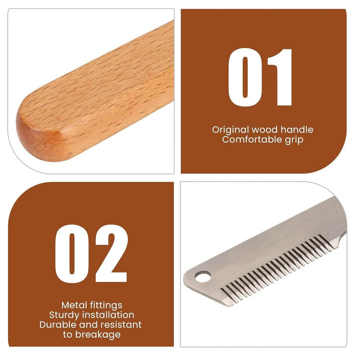 Pet Stripping Comb Dog Stripping Knife Grooming Tool Multifunction Remove Floating Hair Dog Stripping Knife With Wood Handle For Cats Dogs - ZEYTONCART