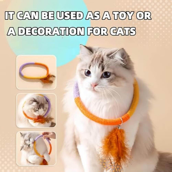 Cotton Rope Cat Toys Catnip Toys With Feather Safe Teeth Cleaning Chew Toy For Cats Interactive Cat Kicker Toys Cat Toys For Bored Indoor Cats And Kittens - ZEYTONCART