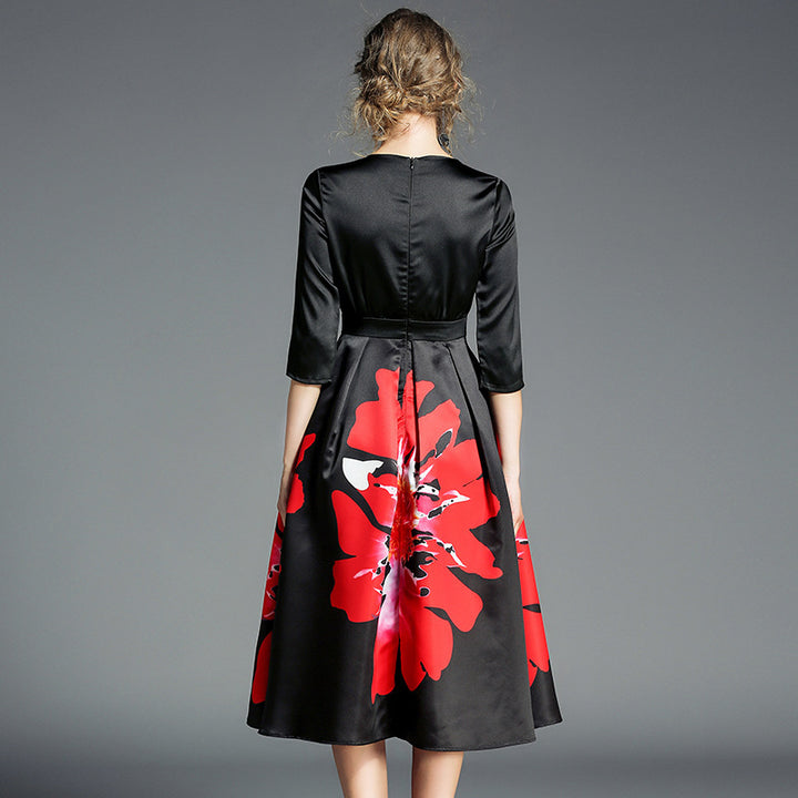 Floral temperament dress - ZEYTONCART