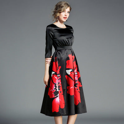 Floral temperament dress - ZEYTONCART