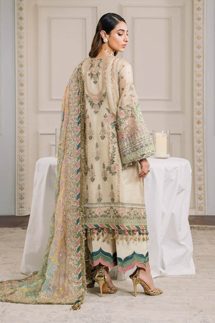 EMBROIDERED Elegant 3-Piece Ensemble in Serene Skin Tone - MASURI CH12-04 UNSTITCHED - ZEYTONCART