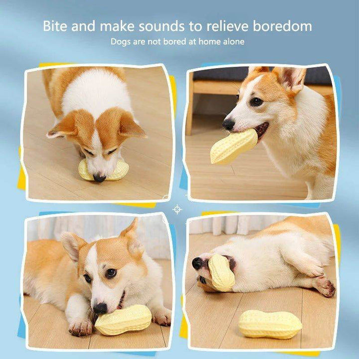 Rubber Vinyl Dog Toys For Small Dogs Elasticity Chew Boredom Relief Toys Teeth Cleaning Sound Toys Pet Stuff Accessories - ZEYTONCART
