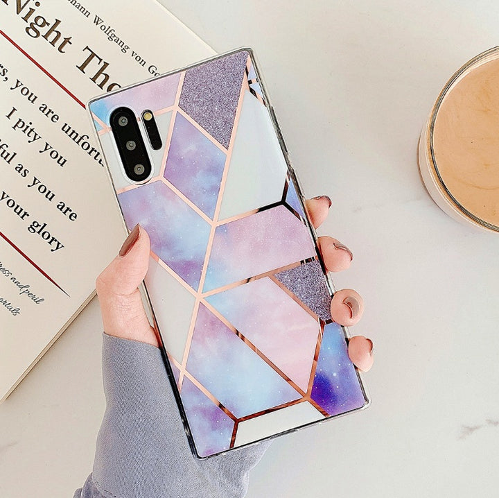 Electroplated marble mobile phone case - ZEYTONCART