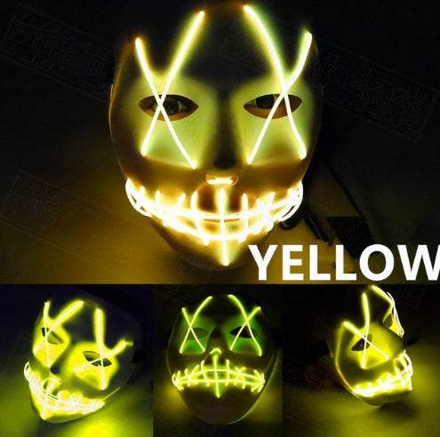 Halloween Led Glowing Full Face Mask - ZEYTONCART