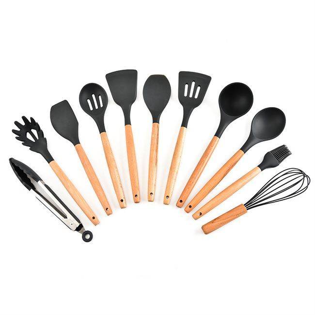 kitchen utensils silicone cooking spoon shovel cookware set - ZEYTONCART