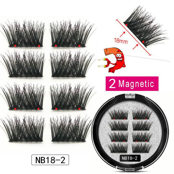 Man-made Fiber Segmented Magnetic  Eyelashes - ZEYTONCART