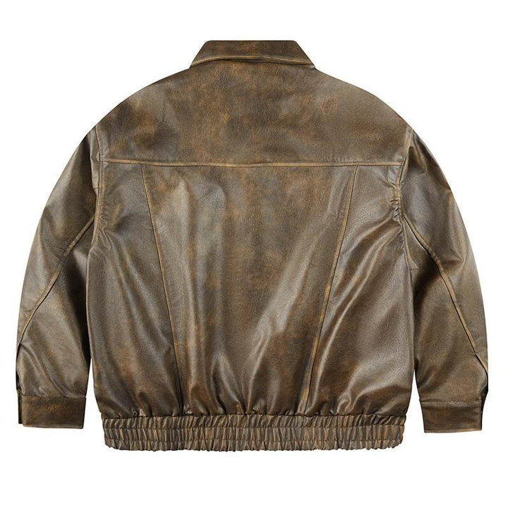 Retro Leather Clothing For Men And Women Loose - ZEYTONCART