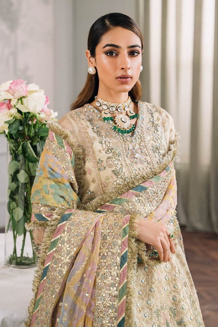 EMBROIDERED Elegant 3-Piece Ensemble in Serene Skin Tone - MASURI CH12-04 UNSTITCHED - ZEYTONCART
