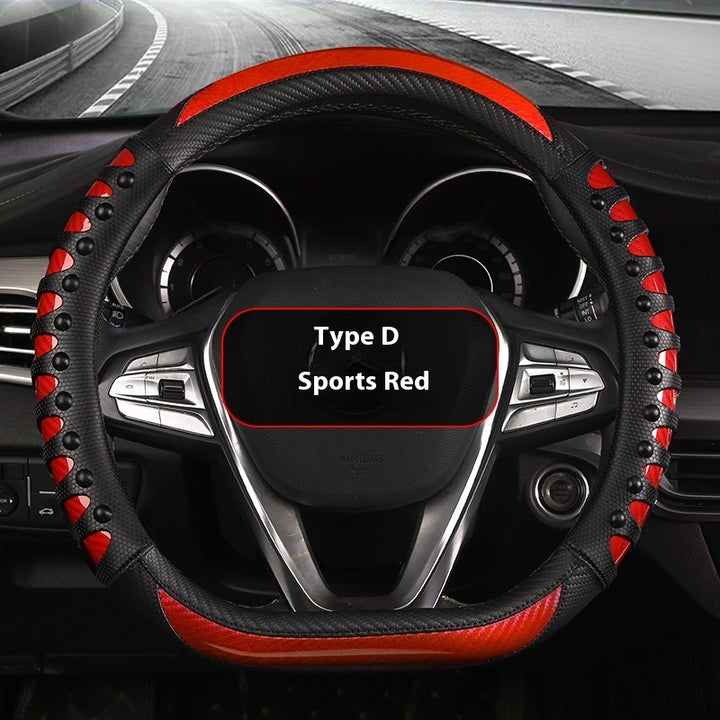 Leather Silicone Four Season Car Accessories Steering Wheel Cover - ZEYTONCART