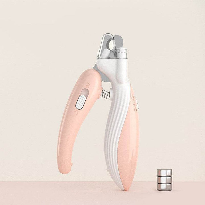Pet Nail Clippers Dog Nail Clippers Cat Nail Clippers LED Electric Nail Grinder Pet Supplies LED Light Pet Nail Clippers - ZEYTONCART
