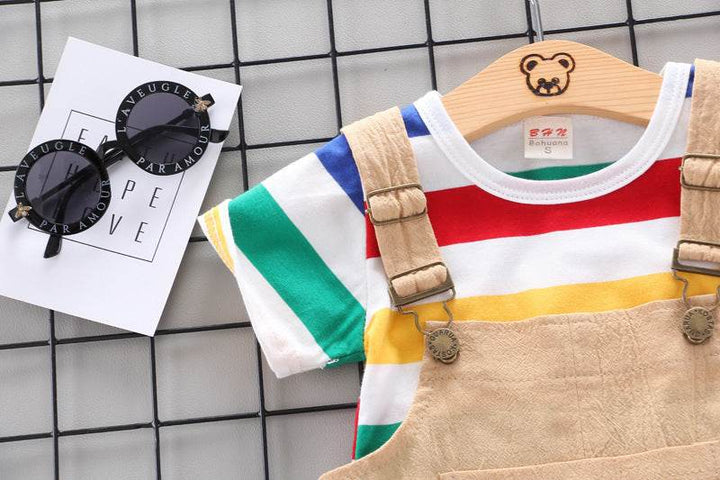Rainbow Bib Pants Girls Baby Kids - ZEYTONCART