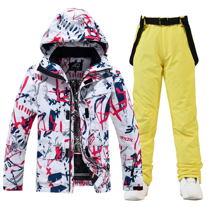 Ski Suit Women's And Men's Suit Winter Windproof And Water-repellent - ZEYTONCART